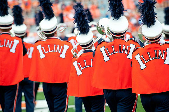 Southern Illinois University Salukis at Illinois Fighting Illini, Saturday, August 31, 2013 - Marching Illini Photos