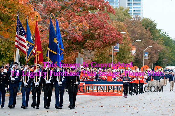 Michigan State Spartans at Illinois Fighting Illini, Saturday, October 26, 2013 - Marching Illini Photos