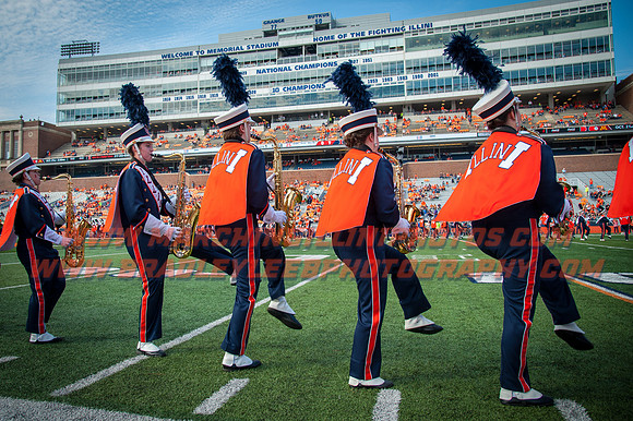 Rutgers Scarlett Knights at Illinois Fighting Illini, Saturday, October 14, 2017 - Marching Illini Photos