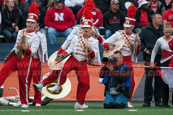 Nebraska at Illinois Oct. 3, 2015 - CMB Drum Line 012
