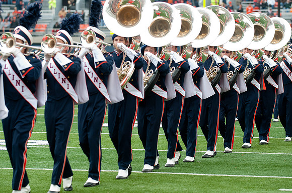 Ohio State Buckeyes at Illinois Fighting Illini, Saturday, November 16, 2013 - Marching Illini Photos