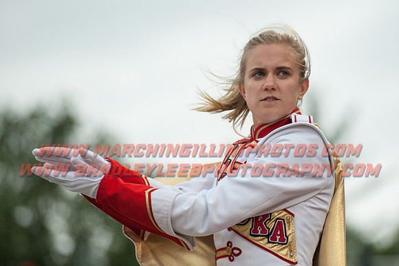 Nebraska at Illinois Oct. 3, 2015 - CMB Drum Majors 001