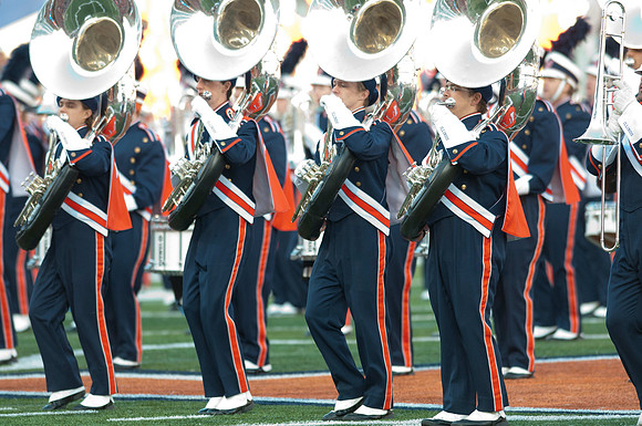 Michigan State Spartans at Illinois Fighting Illini, Saturday, October 26, 2013 - Marching Illini Photos