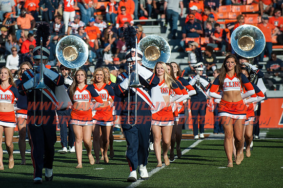Purdue Boilermakers at Illinois Fighting Illini, Saturday, October 8, 2016 - Marching Illini Photos