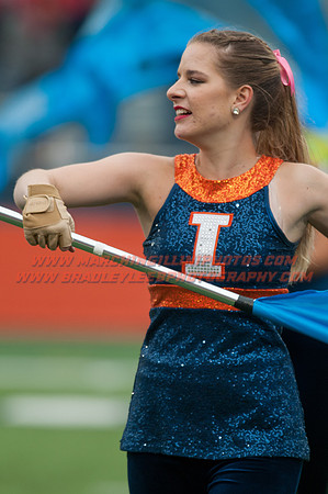Nebraska at Illinois Oct. 3, 2015 - MI Flags 004