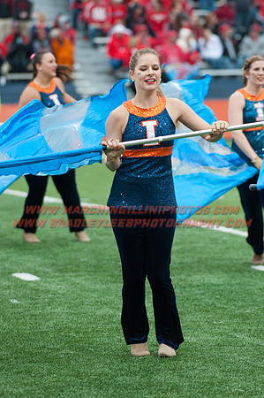 Nebraska at Illinois Oct. 3, 2015 - MI Flags 001