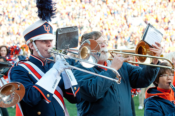 Michigan State Spartans at Illinois Fighting Illini, Saturday, October 26, 2013 - Marching Illini Photos