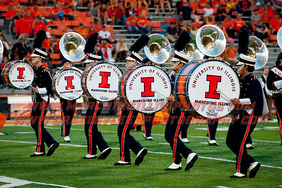 Texas State at Illinois, Saturday, September 20, 2014 - Marching Illini Photos
