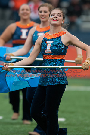Nebraska at Illinois Oct. 3, 2015 - MI Flags 013