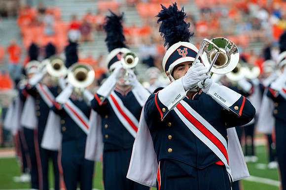 Southern Illinois University Salukis at Illinois Fighting Illini, Saturday, August 31, 2013 - Marching Illini Photos