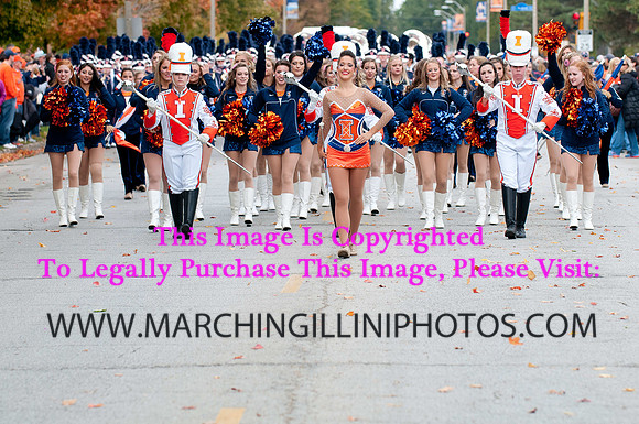 Michigan State Spartans at Illinois Fighting Illini, Saturday, October 26, 2013 - Marching Illini Photos