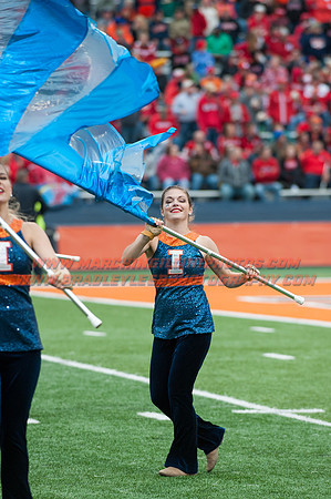 Nebraska at Illinois Oct. 3, 2015 - MI Flags 003