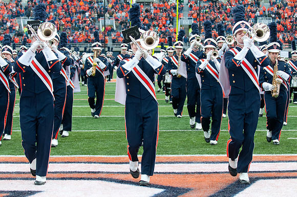 Michigan State Spartans at Illinois Fighting Illini, Saturday, October 26, 2013 - Marching Illini Photos