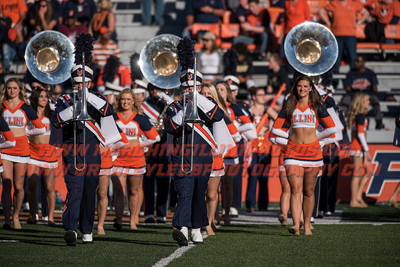 Purdue Boilermakers at Illinois Fighting Illini, Saturday, October 8, 2016 - Marching Illini Photos