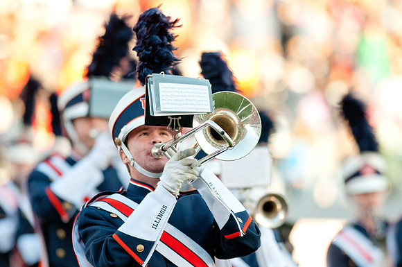 Michigan State Spartans at Illinois Fighting Illini, Saturday, October 26, 2013 - Marching Illini Photos