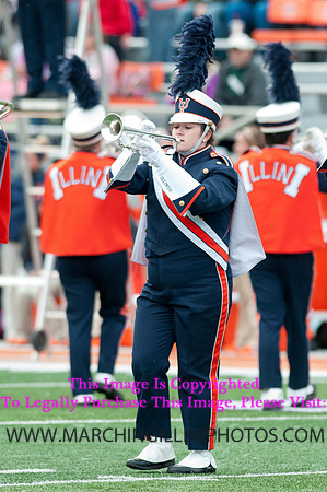 Michigan State Spartans at Illinois Fighting Illini, Saturday, October 26, 2013 - Marching Illini Photos