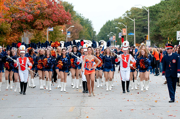 Michigan State Spartans at Illinois Fighting Illini, Saturday, October 26, 2013 - Marching Illini Photos