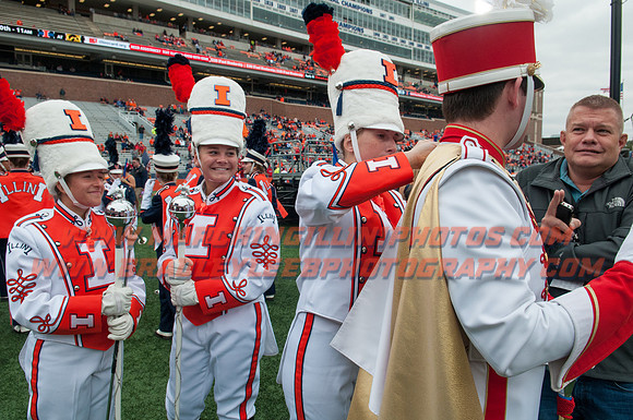 Nebraska at Illinois Oct. 3, 2015 - MI Drum Majors 009