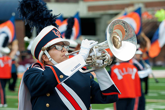 Southern Illinois University Salukis at Illinois Fighting Illini, Saturday, August 31, 2013 - Marching Illini Photos