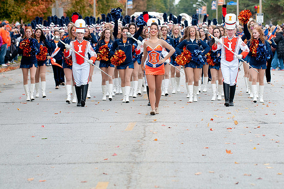 Michigan State Spartans at Illinois Fighting Illini, Saturday, October 26, 2013 - Marching Illini Photos