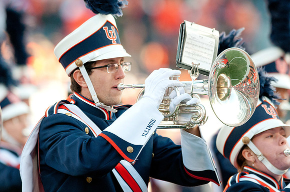 Michigan State Spartans at Illinois Fighting Illini, Saturday, October 26, 2013 - Marching Illini Photos