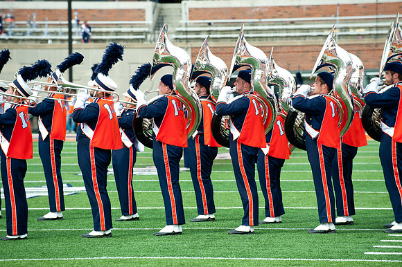 Texas State at Illinois, Saturday, September 20, 2014 - Marching Illini Photos