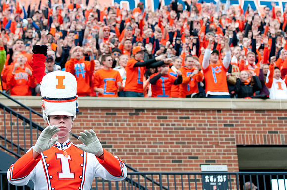 Michigan State Spartans at Illinois Fighting Illini, Saturday, October 26, 2013 - Marching Illini Photos