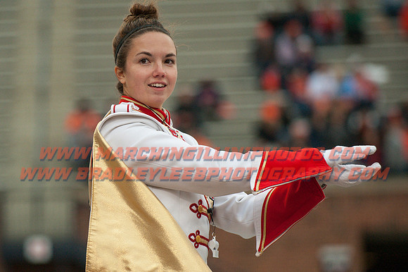 Nebraska at Illinois Oct. 3, 2015 - CMB Drum Majors 005