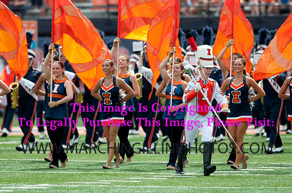 Youngstown State at Illinois, Saturday, August 30, 2014 - Marching Illini Photos