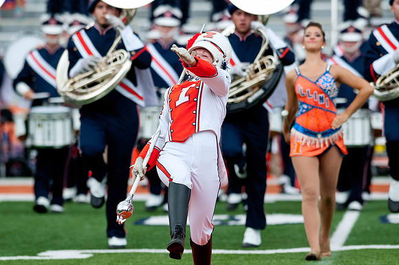 Southern Illinois University Salukis at Illinois Fighting Illini, Saturday, August 31, 2013 - Marching Illini Photos