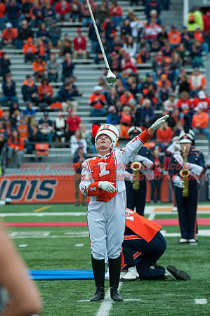 Nebraska at Illinois Oct. 3, 2015 - MI Drum Majors 005