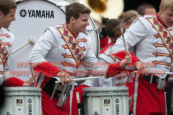 Nebraska at Illinois Oct. 3, 2015 - CMB Drum Line 008
