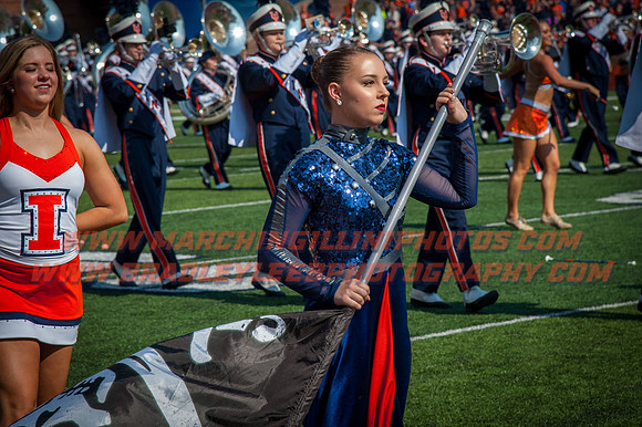 Rutgers Scarlett Knights at Illinois Fighting Illini, Saturday, October 14, 2017 - Marching Illini Photos