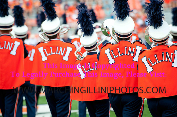Southern Illinois University Salukis at Illinois Fighting Illini, Saturday, August 31, 2013 - Marching Illini Photos