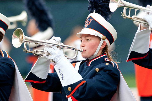 Southern Illinois University Salukis at Illinois Fighting Illini, Saturday, August 31, 2013 - Marching Illini Photos