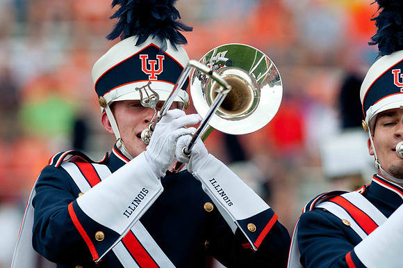 Southern Illinois University Salukis at Illinois Fighting Illini, Saturday, August 31, 2013 - Marching Illini Photos