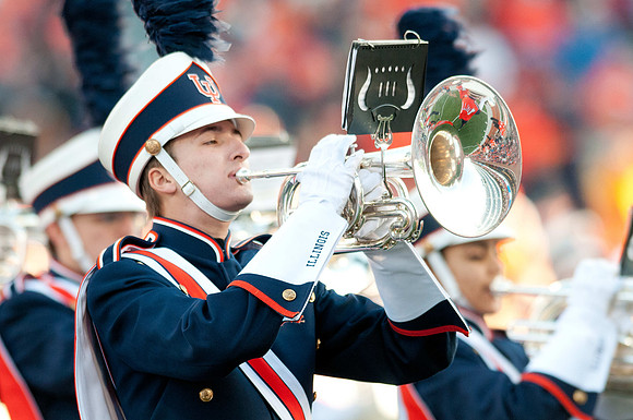 Michigan State Spartans at Illinois Fighting Illini, Saturday, October 26, 2013 - Marching Illini Photos