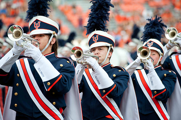 Southern Illinois University Salukis at Illinois Fighting Illini, Saturday, August 31, 2013 - Marching Illini Photos