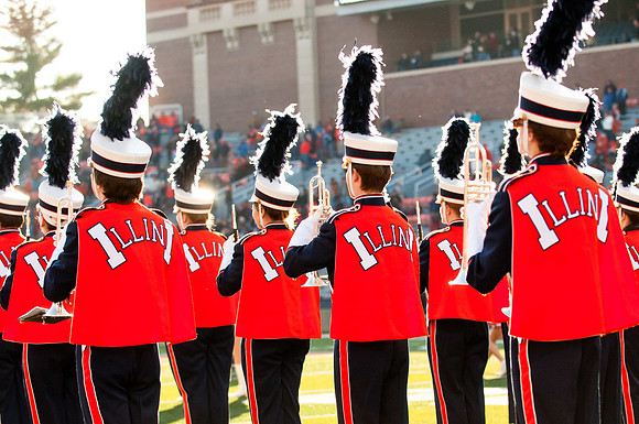 Northwestern Wildcats at Illinois Fighting Illini, Saturday, November 30, 2013 - Marching Illini Photos