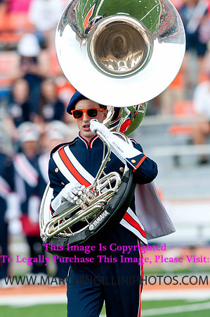 Southern Illinois University Salukis at Illinois Fighting Illini, Saturday, August 31, 2013 - Marching Illini Photos