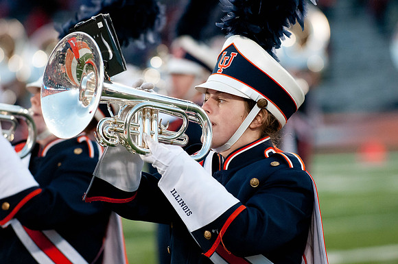 Northwestern Wildcats at Illinois Fighting Illini, Saturday, November 30, 2013 - Marching Illini Photos