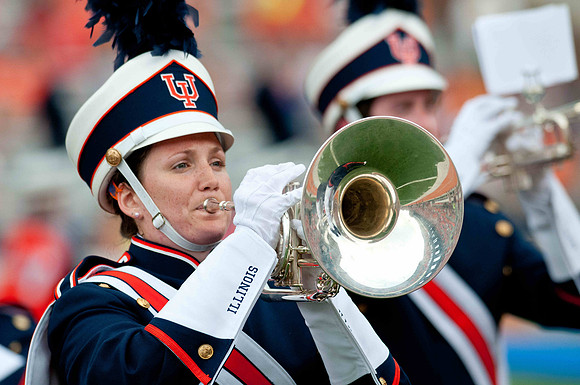 Southern Illinois University Salukis at Illinois Fighting Illini, Saturday, August 31, 2013 - Marching Illini Photos