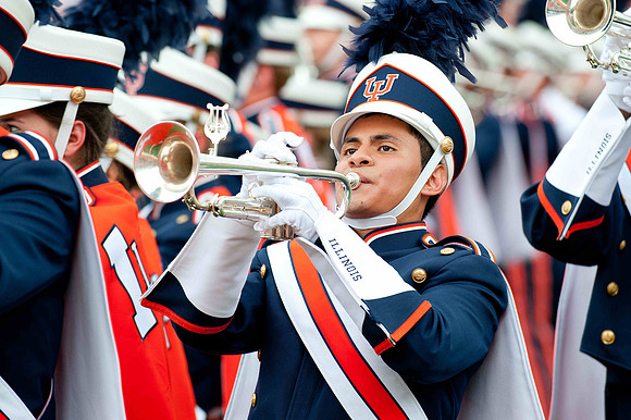 Southern Illinois University Salukis at Illinois Fighting Illini, Saturday, August 31, 2013 - Marching Illini Photos