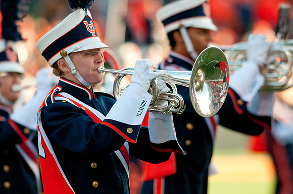 Michigan State Spartans at Illinois Fighting Illini, Saturday, October 26, 2013 - Marching Illini Photos