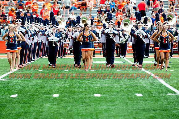Youngstown State at Illinois, Saturday, August 30, 2014 - Marching Illini Photos