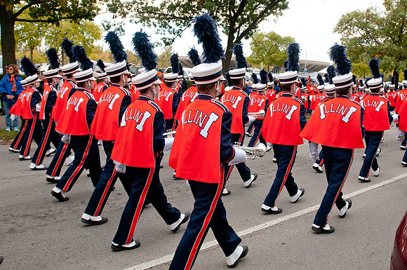 Michigan State Spartans at Illinois Fighting Illini, Saturday, October 26, 2013 - Marching Illini Photos