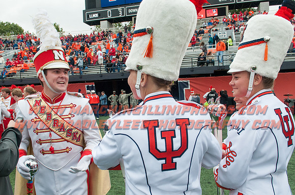 Nebraska at Illinois Oct. 3, 2015 - MI Drum Majors 011