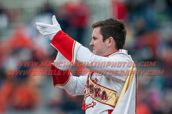 Nebraska at Illinois Oct. 3, 2015 - CMB Drum Majors 011
