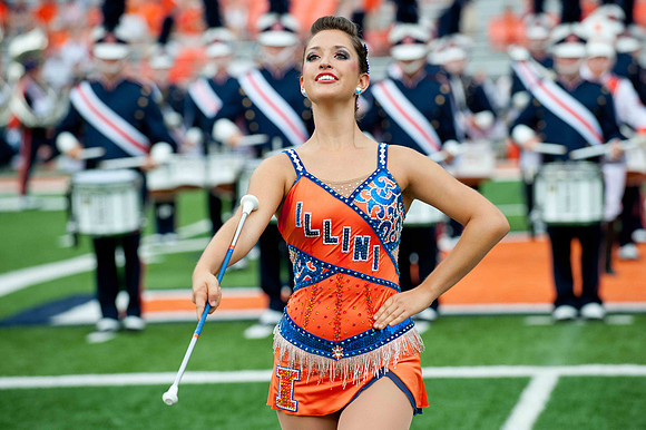 Southern Illinois University Salukis at Illinois Fighting Illini, Saturday, August 31, 2013 - Marching Illini Photos