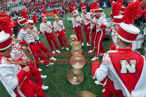 Nebraska at Illinois Oct. 3, 2015 - CMB Drum Line 003